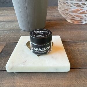 Espresso lip scrub, lush